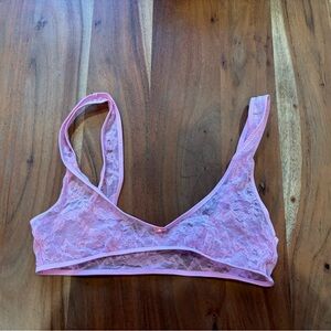SKIMS Pink Lace Bralette